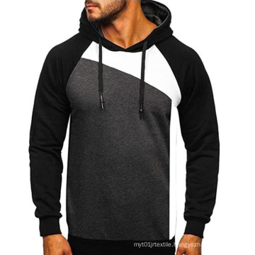 2021 Oversized Large Size Spring And Autumn Men's Hooded Pullover European American Fashion Trend Color Matching Slim Coat Men